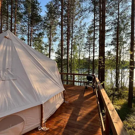 Alaska Glamping Linnansaari Luksusowy namiot *